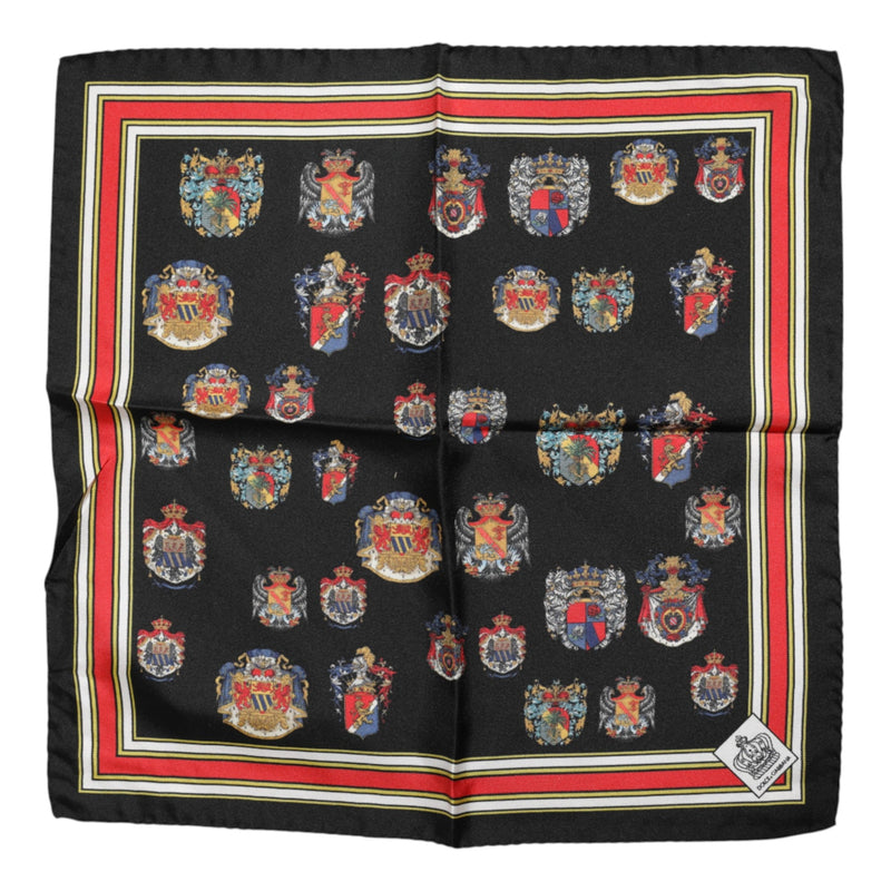 Multicolor Silk Square Men Foulard Scarf Dolce & Gabbana