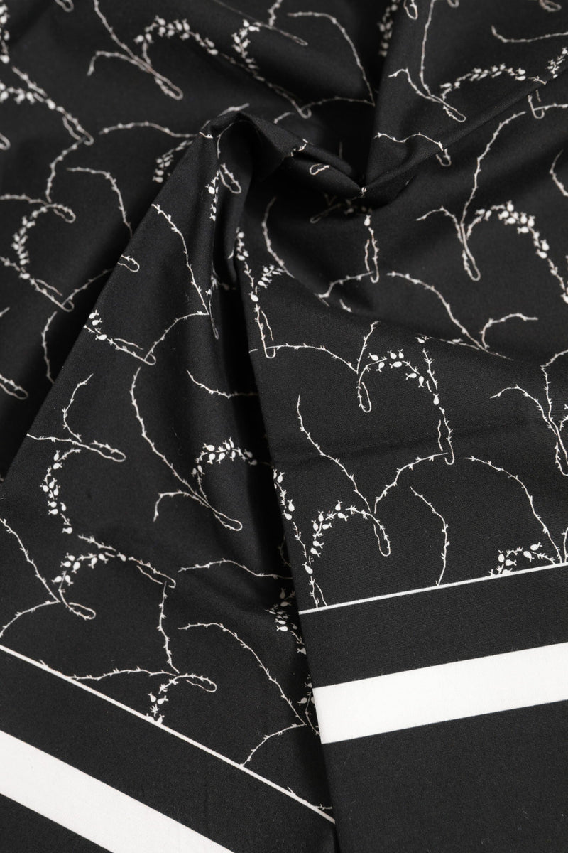 Black White Printed Square Foulard Scarf Dolce & Gabbana