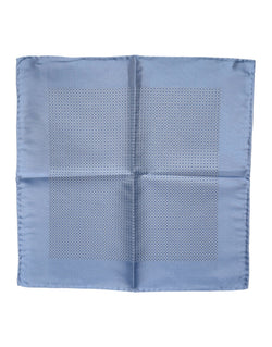 Light Blue Silk Square Men Foulard Scarf Dolce & Gabbana