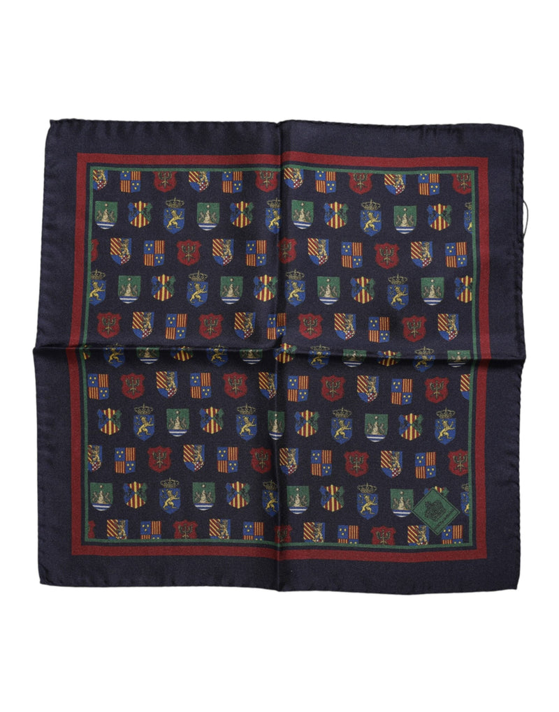 Multicolor Medals Square Foulard Scarf Dolce & Gabbana
