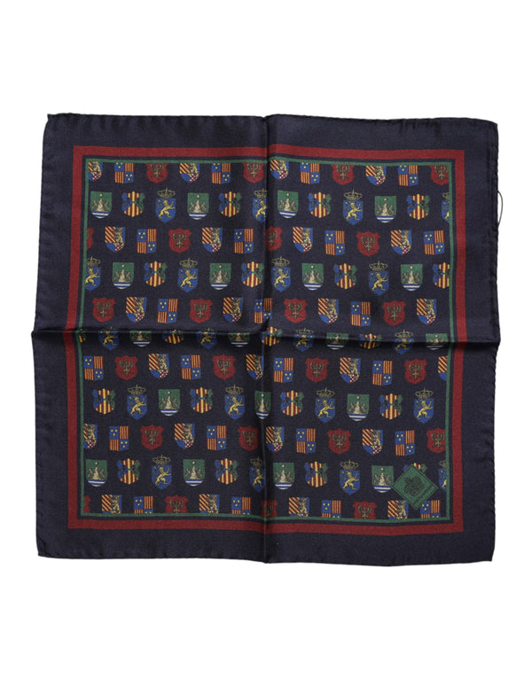 Multicolor Medals Square Foulard Scarf Dolce & Gabbana