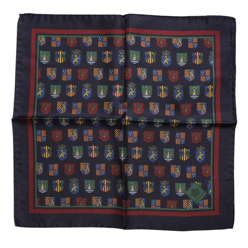 Multicolor Medals Square Foulard Scarf Dolce & Gabbana