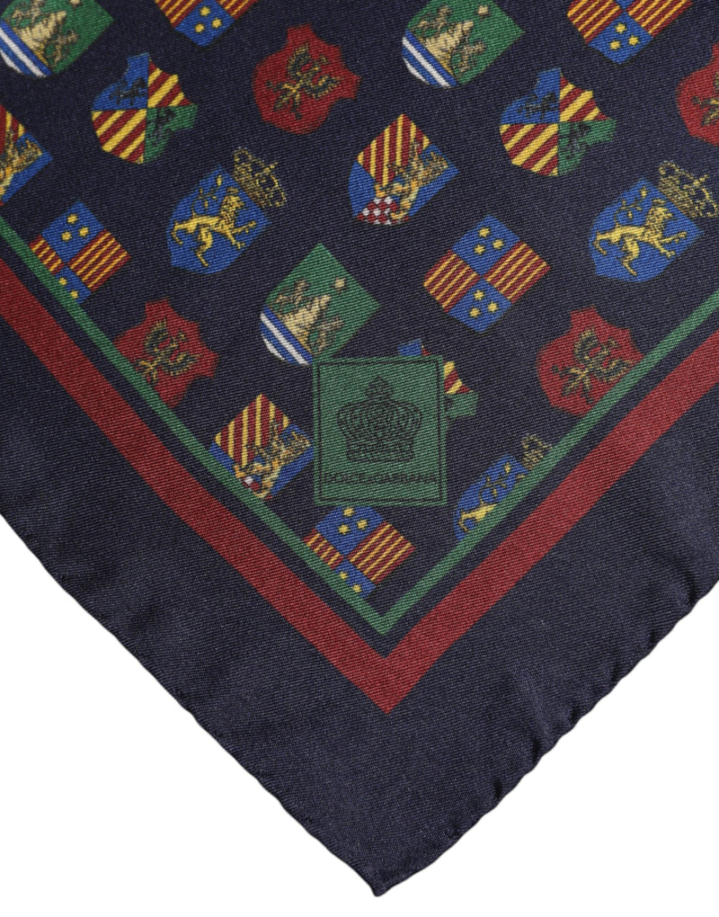 Multicolor Medals Square Foulard Scarf Dolce & Gabbana