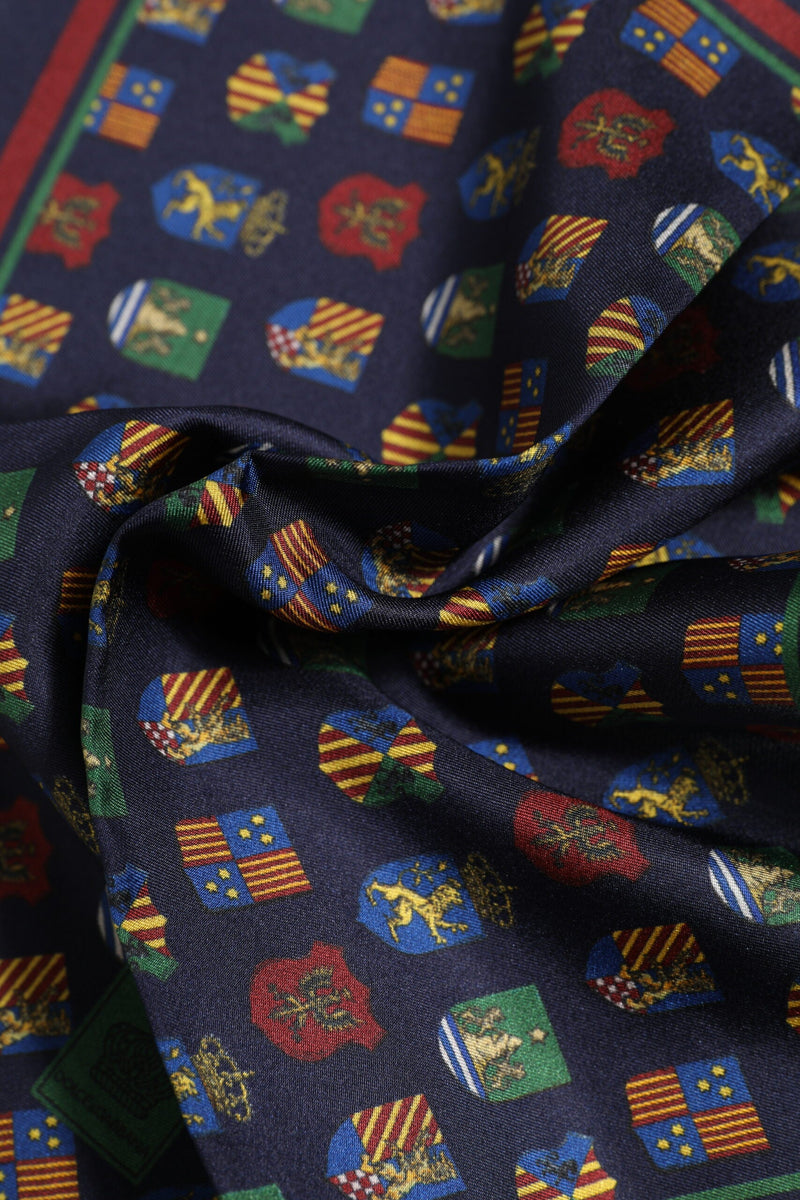 Multicolor Medals Square Foulard Scarf Dolce & Gabbana