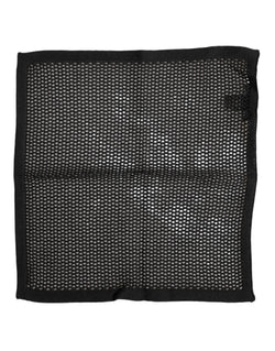 Black Patterned Cotton Square Foulard Scarf Dolce & Gabbana