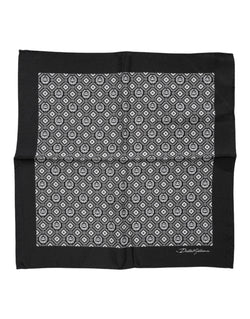 Black White Patterned Square Foulard Scarf Dolce & Gabbana