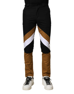 Multicolor Cotton Slim Fit Men Pants Dolce & Gabbana