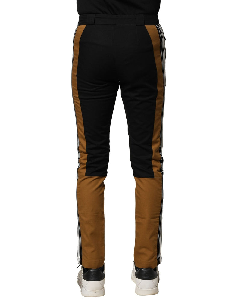 Multicolor Cotton Slim Fit Men Pants Dolce & Gabbana