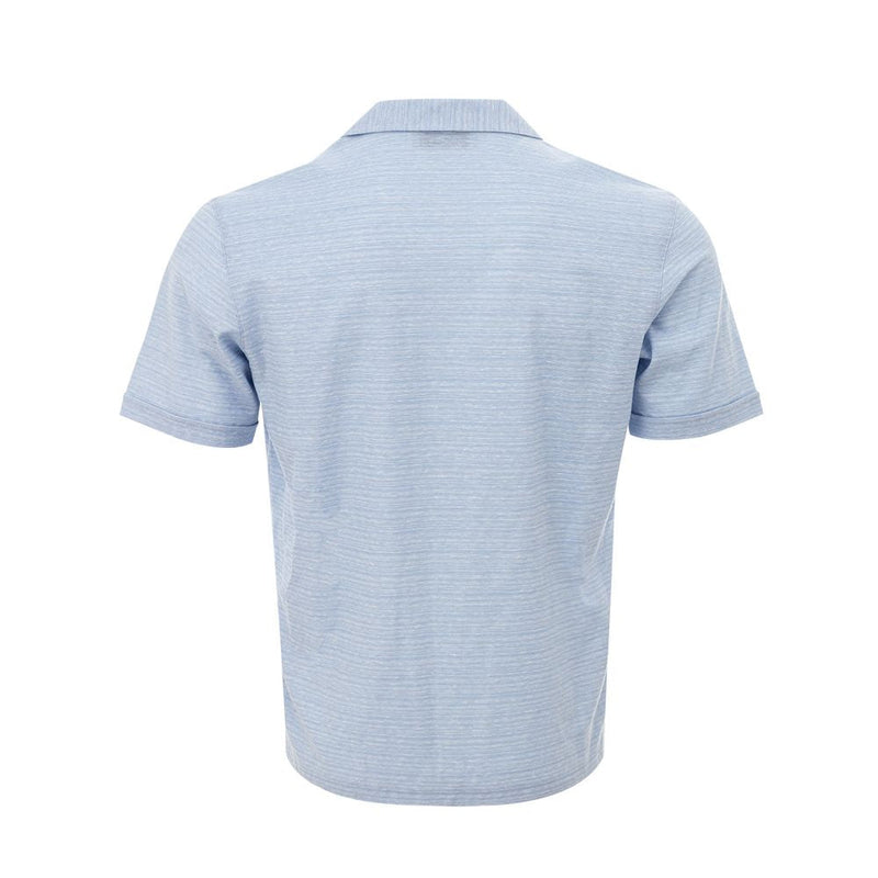 Blue Linen And Cotton Shortsleeve Gran Sasso