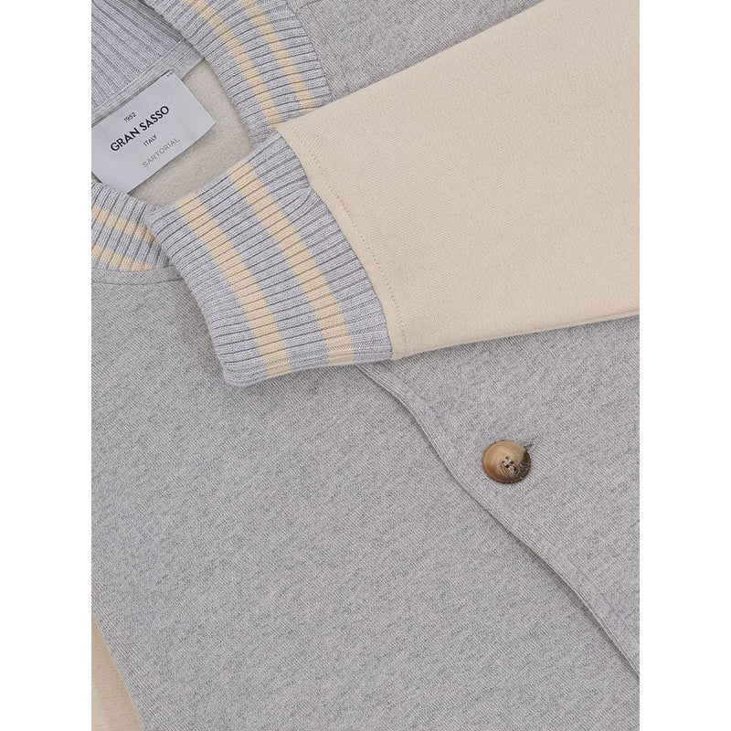Gray Cotton Jacket Gran Sasso
