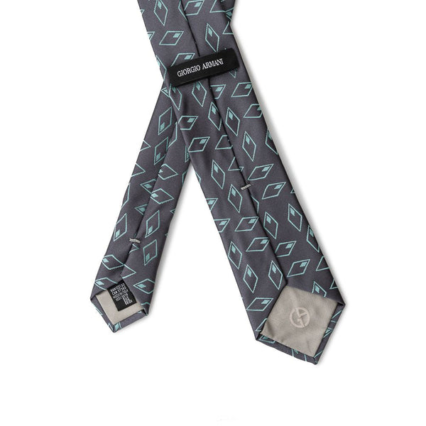 Gray Silk Ties & Bowty Giorgio Armani