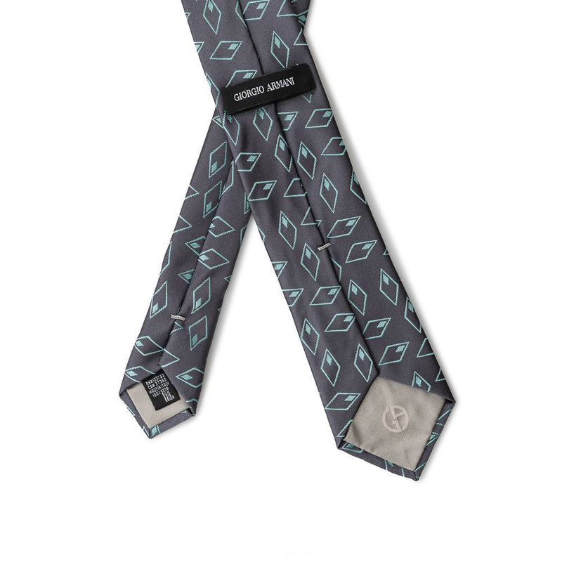 Gray Silk Ties & Bowty Giorgio Armani