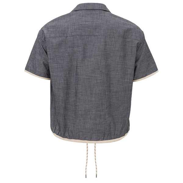 Blue Cotton Shirt Armani Exchange