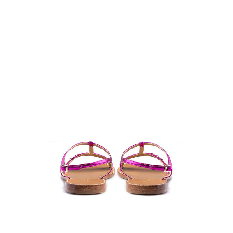 Purple Leather Sandal Salvatore Ferragamo