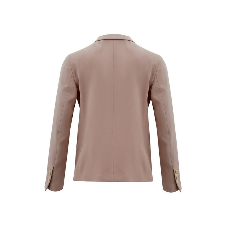 Gray Polyester Jackets & Coat Lardini