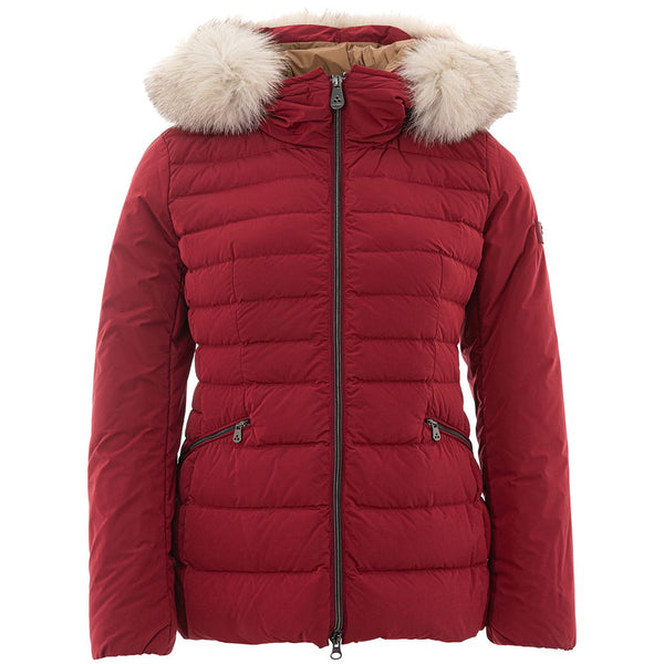 Bordeaux Polyester Jackets & Coat Peuterey