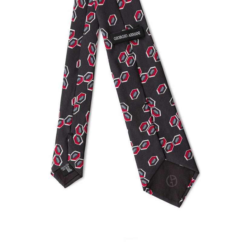 Gray Silk Ties & Bowty Giorgio Armani