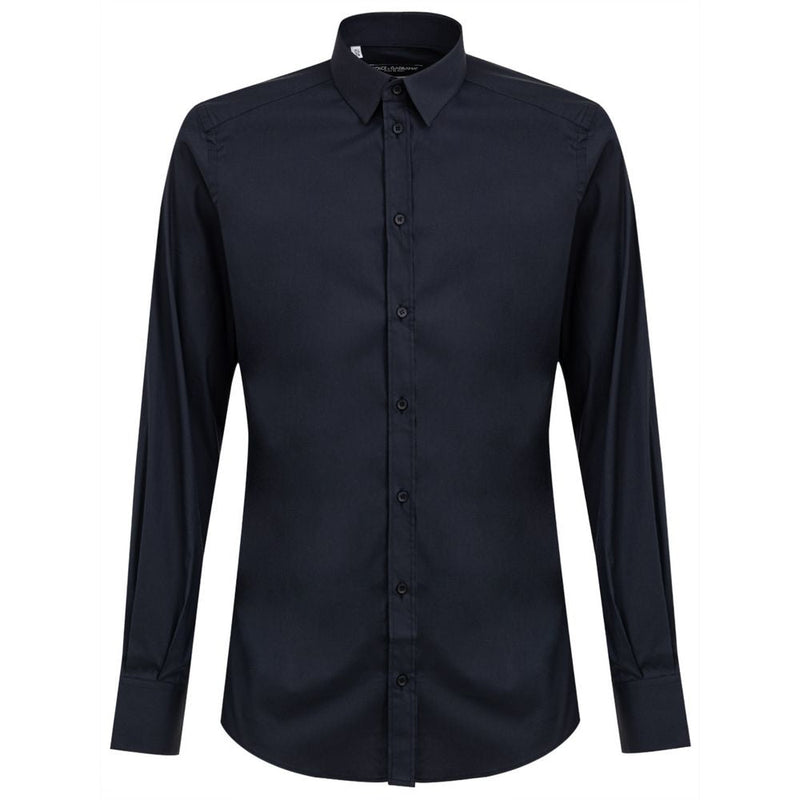Blue Cotton Shirt Dolce & Gabbana