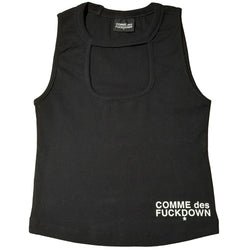Black Cotton Tops & T-Shirt Comme Des Fuckdown