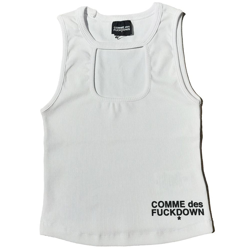 White Cotton Tops & T-Shirt Comme Des Fuckdown