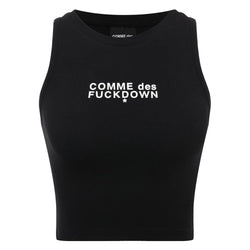 Black Cotton Tops & T-Shirt Comme Des Fuckdown