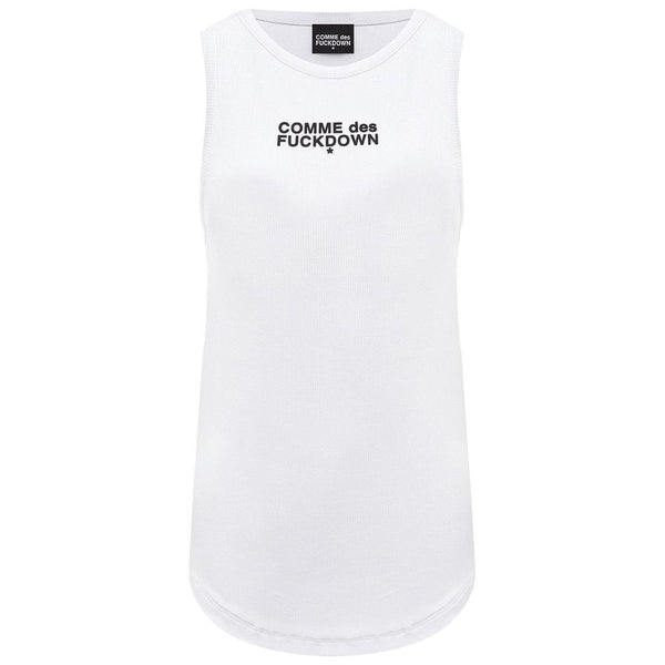 White Cotton Tops & T-Shirt Comme Des Fuckdown