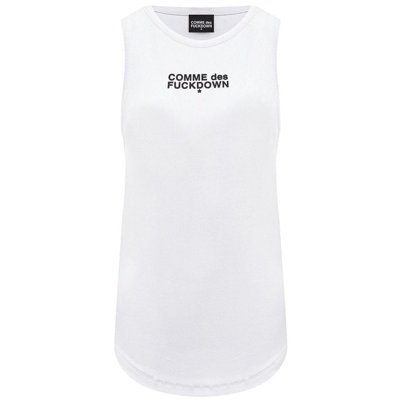 White Cotton Tops & T-Shirt Comme Des Fuckdown