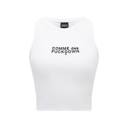 White Cotton Tops & T-Shirt Comme Des Fuckdown