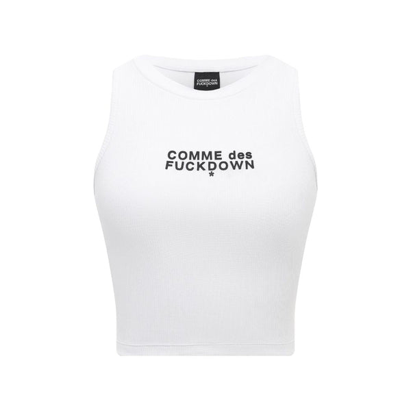 White Cotton Tops & T-Shirt Comme Des Fuckdown