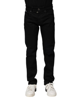 Black Cotton Skinny Denim Jeans Dolce & Gabbana