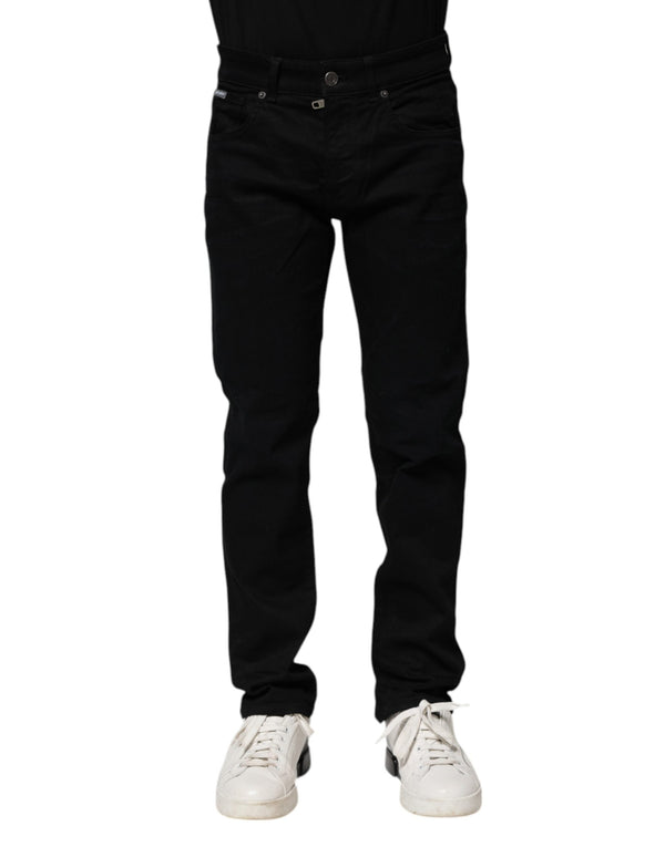 Black Cotton Skinny Denim Jeans Dolce & Gabbana