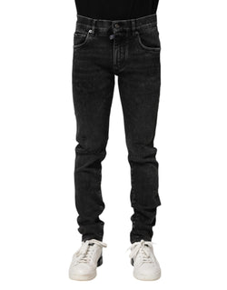 Black Cotton Skinny Men Denim Jeans Dolce & Gabbana