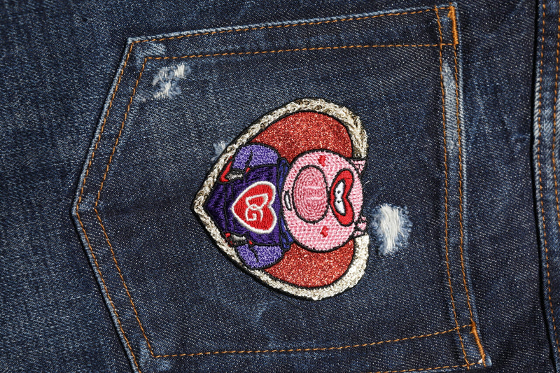 Dark Blue Tattered Skinny Denim Jeans Dolce & Gabbana