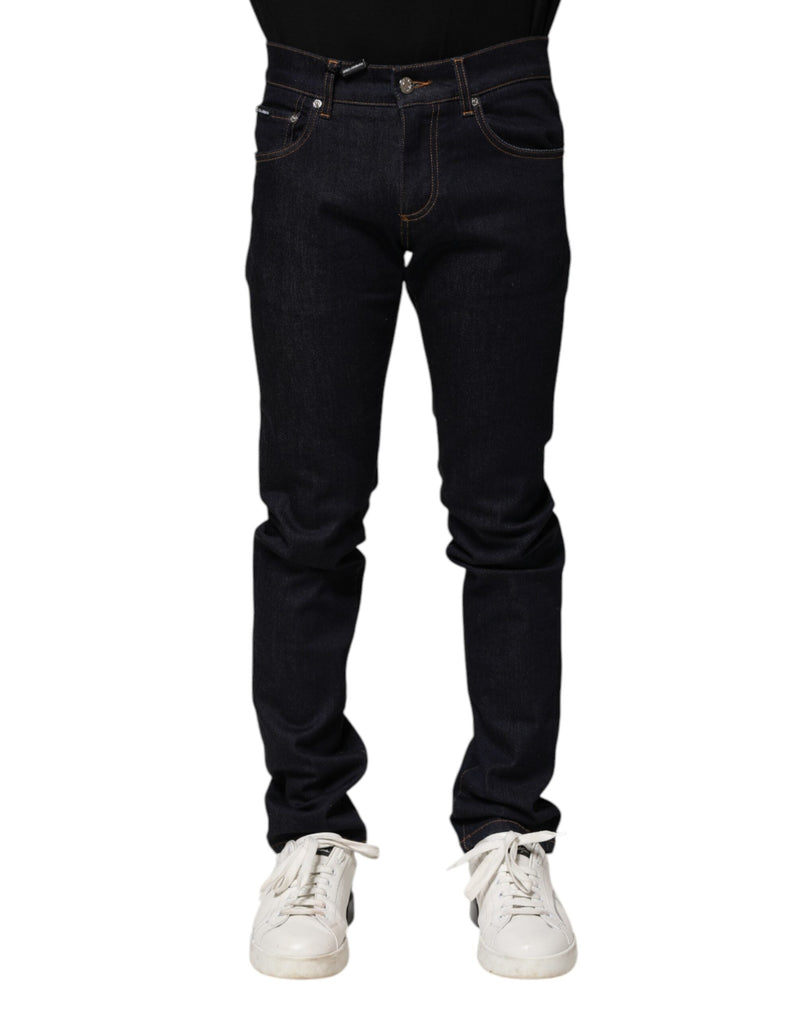 Black Cotton Skinny Men Denim Jeans Dolce & Gabbana