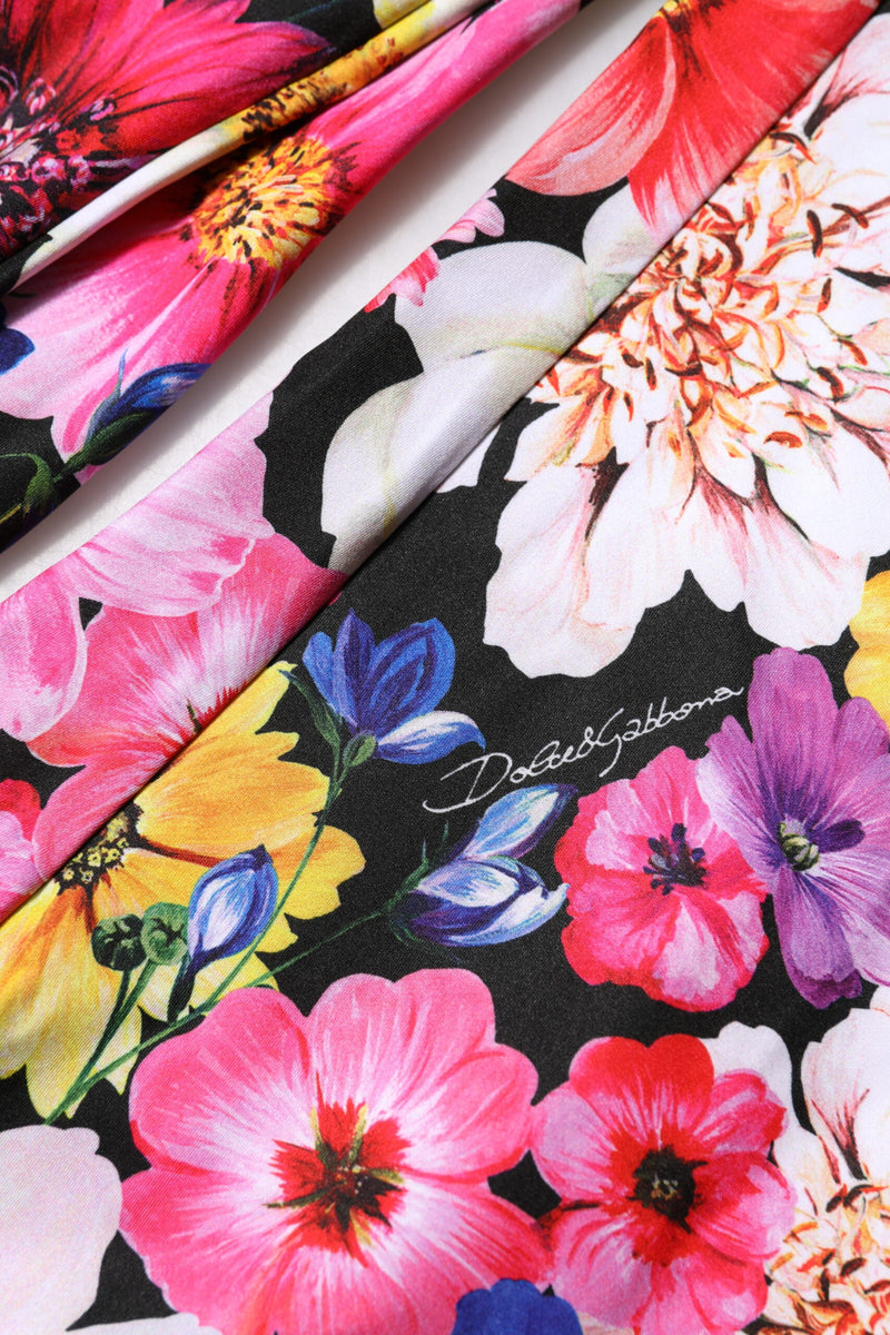 Multicolor Floral High Waist Leggings Pants Dolce & Gabbana