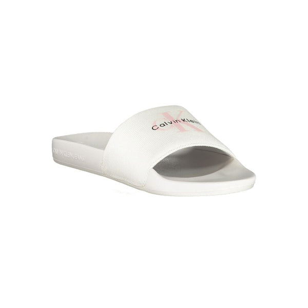 White Polyester Women Sandal Calvin Klein