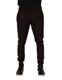 Brown Cashmere Men Jogger Sweatpants Pants Dolce & Gabbana
