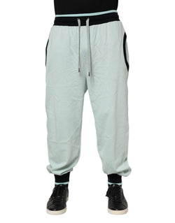 Light Green Cotton Men Jogger Sweatpants Pants Dolce & Gabbana