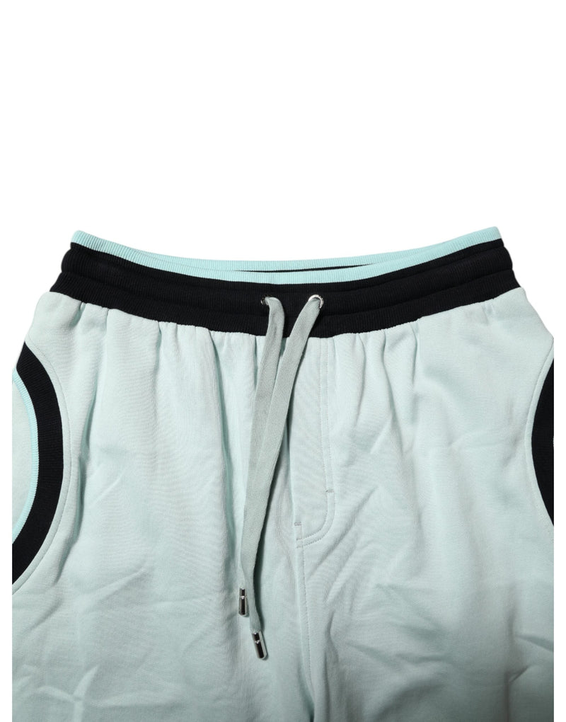 Light Green Cotton Men Jogger Sweatpants Pants Dolce & Gabbana