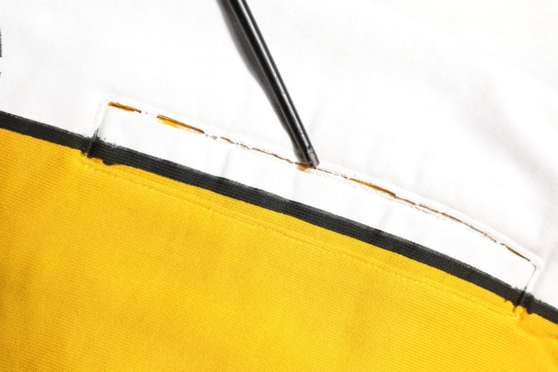 Yellow Print Cotton Drawstring Jogger Pants Dolce & Gabbana