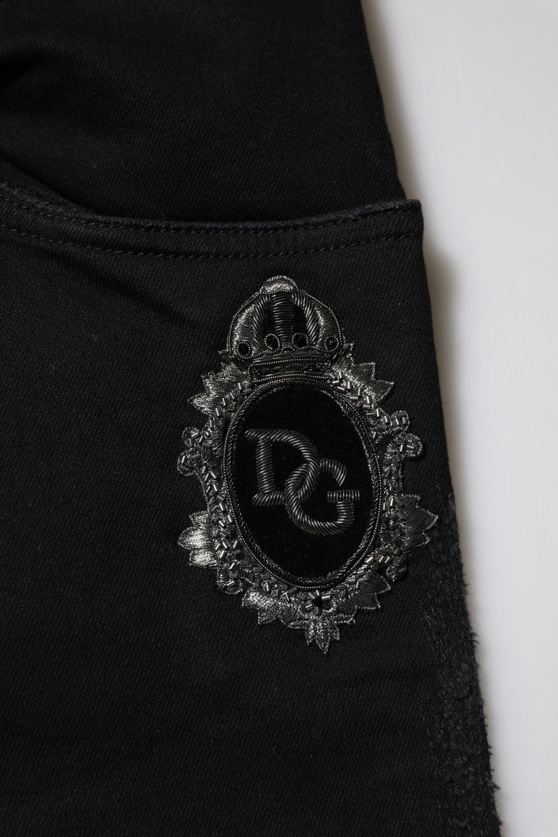Black Cotton Skinny Men Denim Jeans Dolce & Gabbana