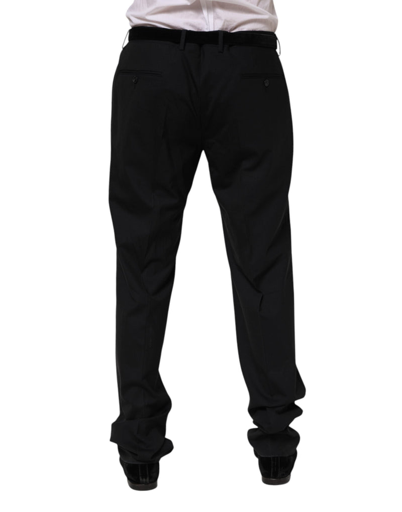 Black Wool Formal Dress Pants Dolce & Gabbana