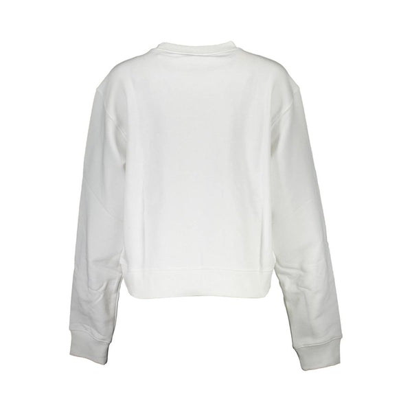 White Cotton Sweater Guess Jeans