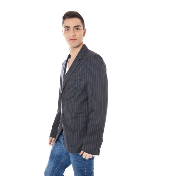 Gray Wool Jacket Calvin Klein