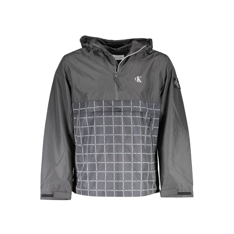 Black Polyester Jacket Calvin Klein