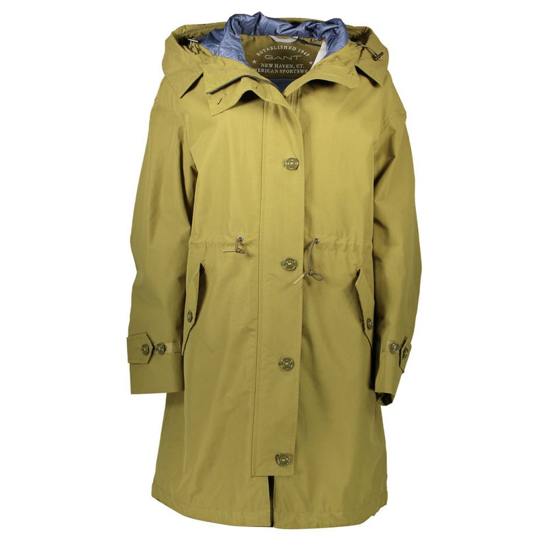 Green Cotton Jackets & Coat Gant
