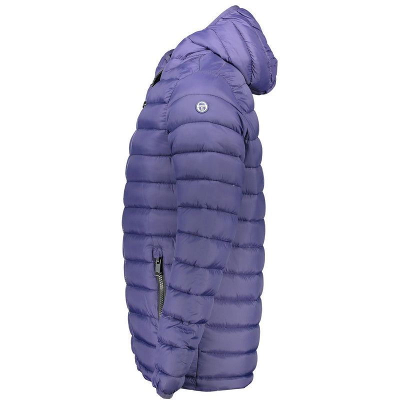 Blue Polyester Jacket Sergio Tacchini