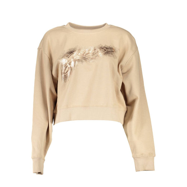 Beige Cotton Sweater Guess Jeans