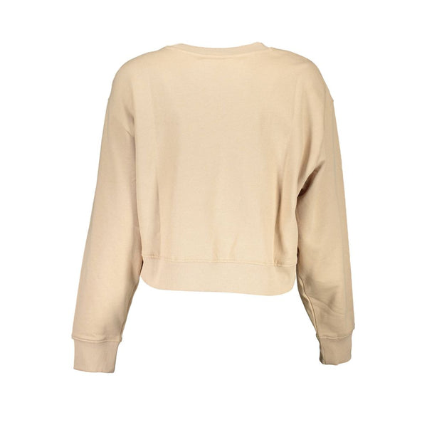 Beige Cotton Sweater Guess Jeans