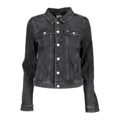 Black Cotton Jackets & Coat Tommy Hilfiger